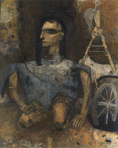 The Kneeling Warrior (Karna) (Undated). Sold for $40,900 in 1999. Image courtesy of Christie's