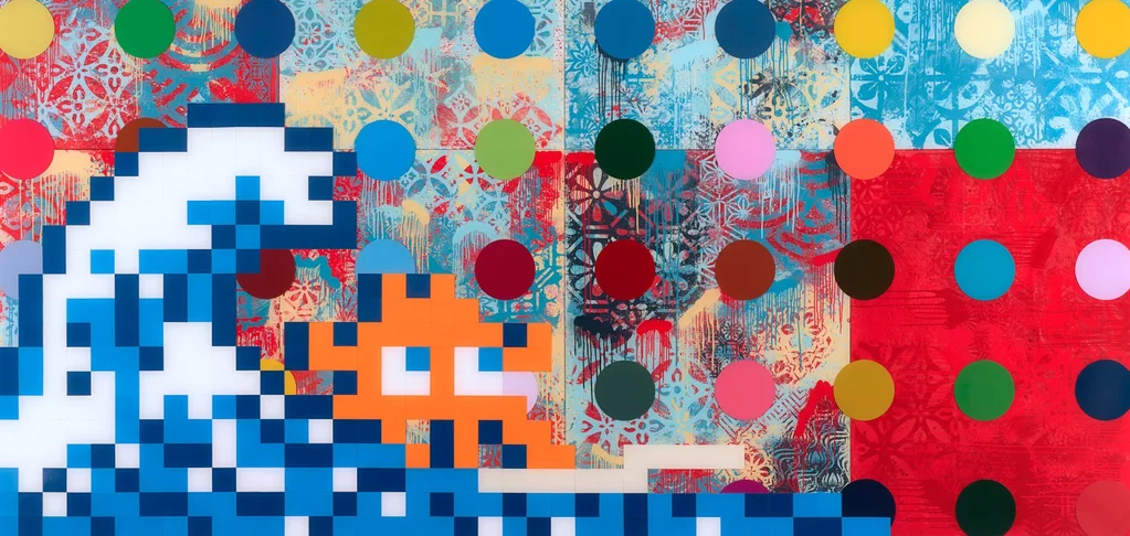 SHEPARD FAIREY, DAMIEN HIRST, INVADER
