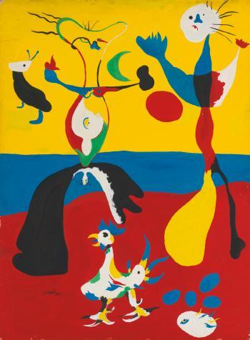 Le Fermier Et Son Épouse (1936). Sold for $2.45m in 1989. Image courtesy of Christie's