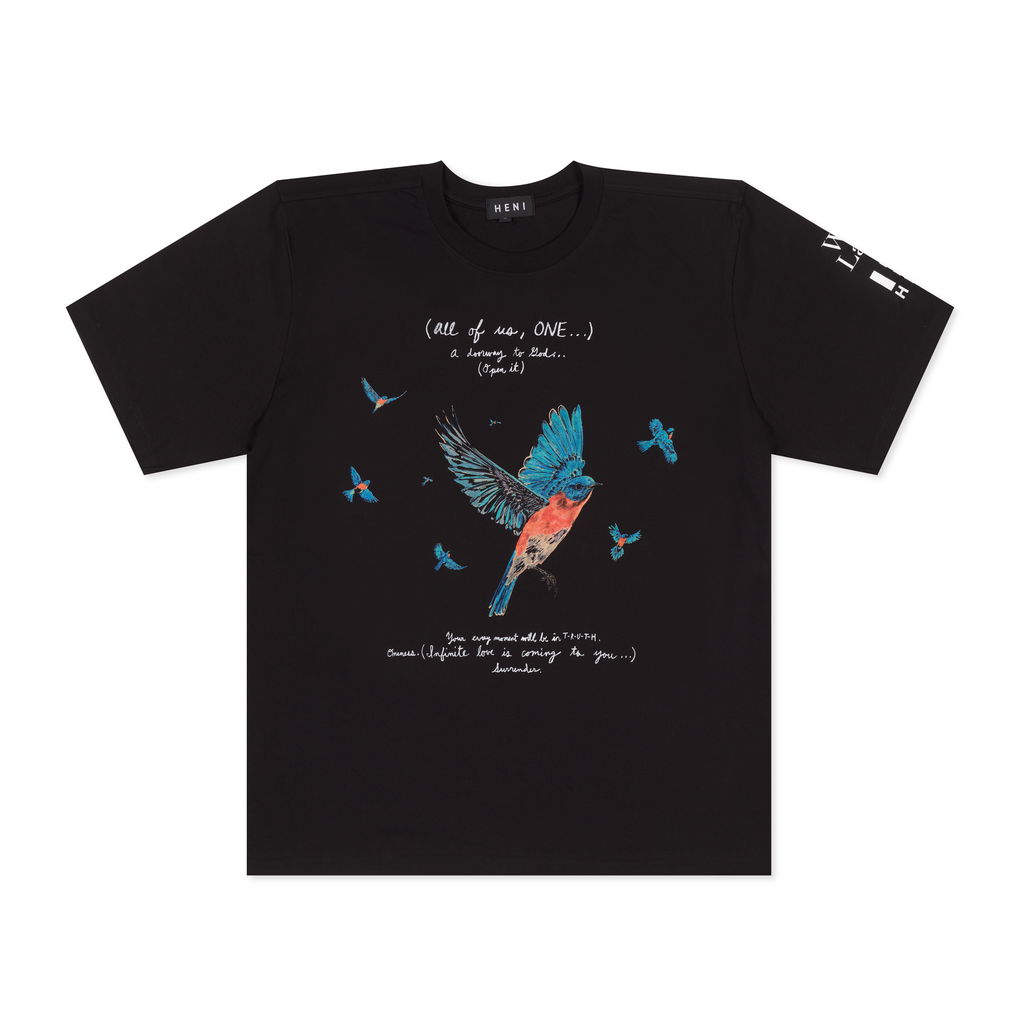 To be ONE with God and Heaven. T-Shirt (black) image #1 main image