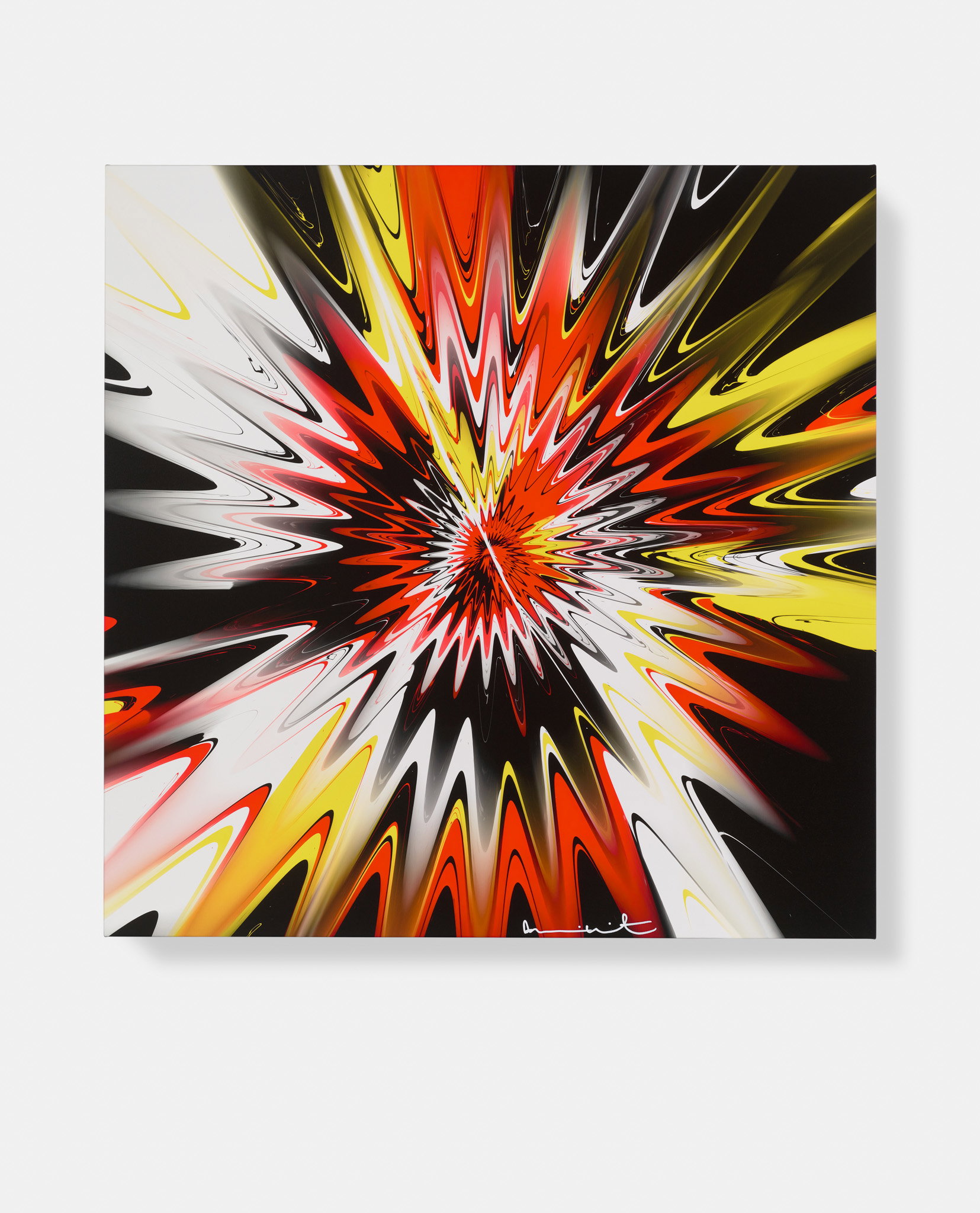 Beautiful, Greatly Advanced, Self Assured, Quite Unexplainable, Just Good, Kind And Obliging Implosion Painting image #1 main image