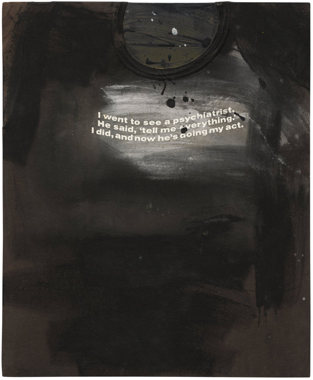 Untitled (Tell Me Everything...) by Richard Prince sold for $51,600. Image courtesy of Phillips