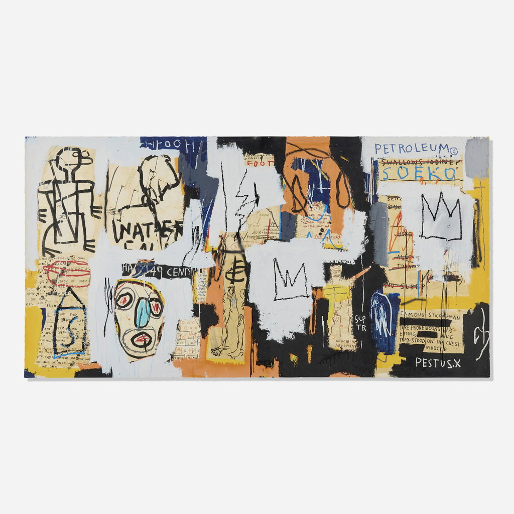 Phooey by Jean-Michel Basquiat sold for $108,800. Image courtesy of Rago
