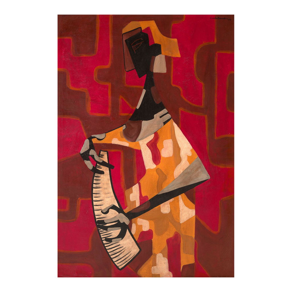 Untitled by Cundo Bermudez sold for $46,100. Image courtesy of Bonhams