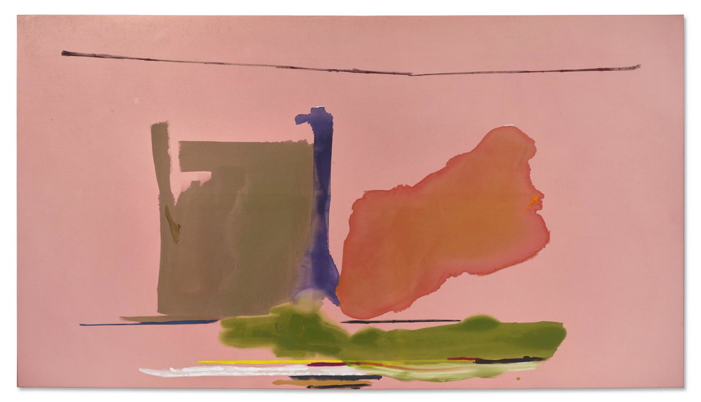 The Last Minute in April by Helen Frankenthaler estimated at $2m (low) to $3m (high). Image courtesy of Christie's