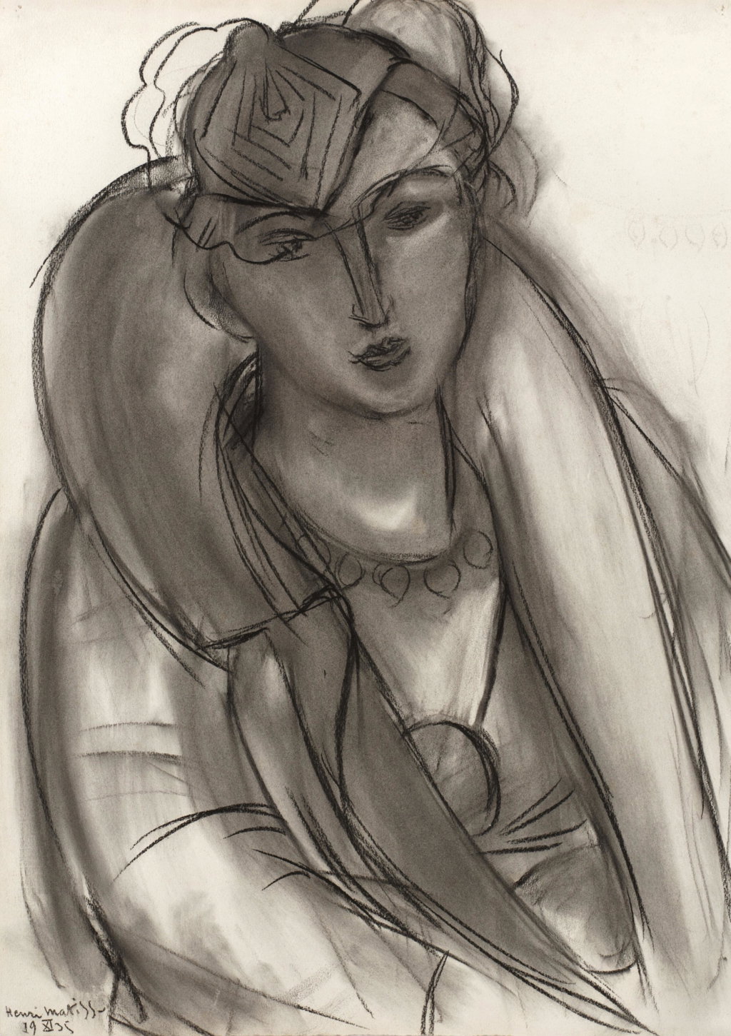 Lydia (Étude pour 'Portrait au manteau bleu'). Image courtesy of Sotheby's