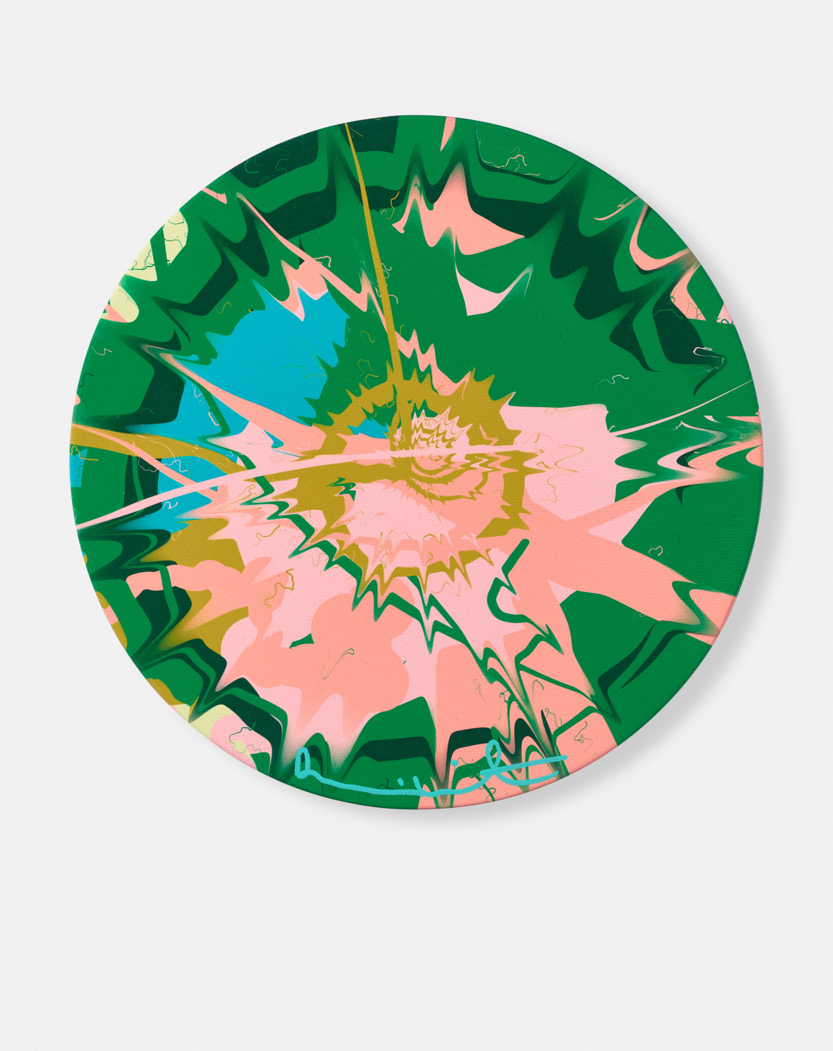 Beautiful, Half-Singularly Delightful, Long Bright Summer Corkscrew Painting image #1 main image