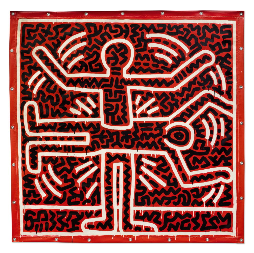 Untitled by Keith Haring estimated at $2m (low) to $3m (high). Image courtesy of Sotheby's
