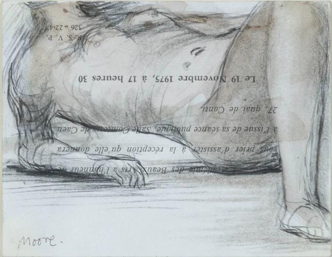 Reclining woman by Henry Moore sold for $16,100. Image courtesy of Rosebery's