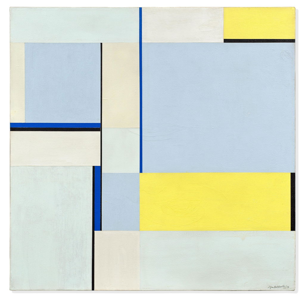Square in 3 Blues (79-109). Image courtesy of Bonhams