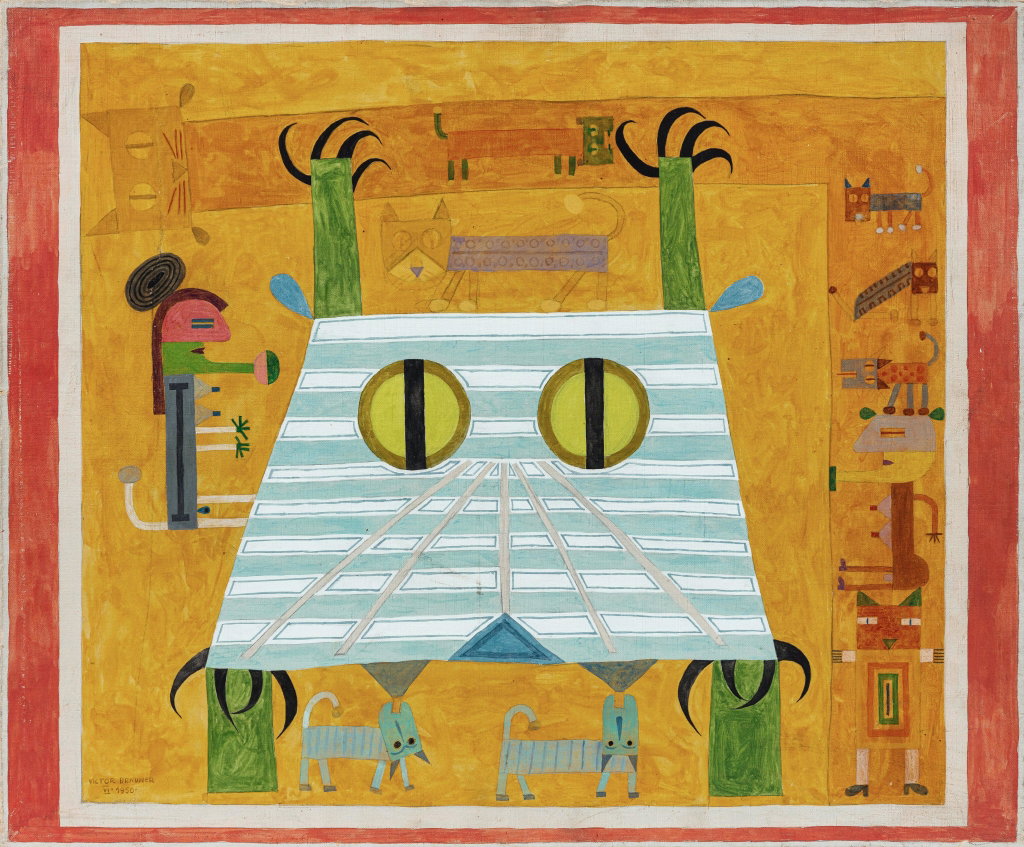 La Grande Chatte by Victor Brauner estimated at $174,500 (low) to $232,700 (high). Image courtesy of Sotheby's