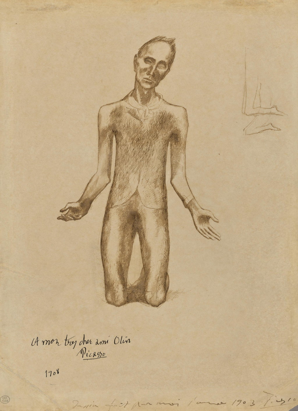 The Blind Man Kneeling. Image courtesy of Christie's