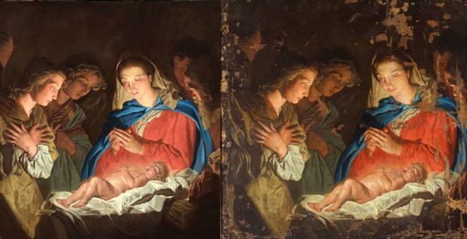 Genoa, Mathias Stom's Nativity returns to life: painting discovered a year ago restored