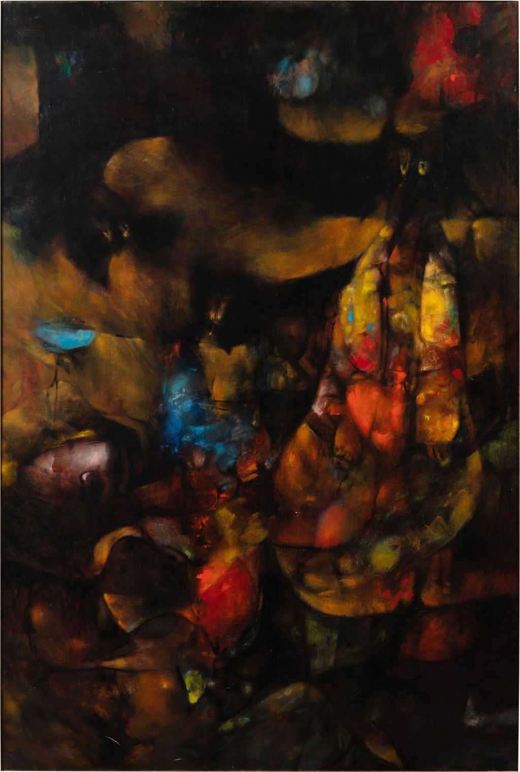 Mêlées nocturnes (1958). Sold for $104,500 in 2010. Image courtesy of Sotheby's