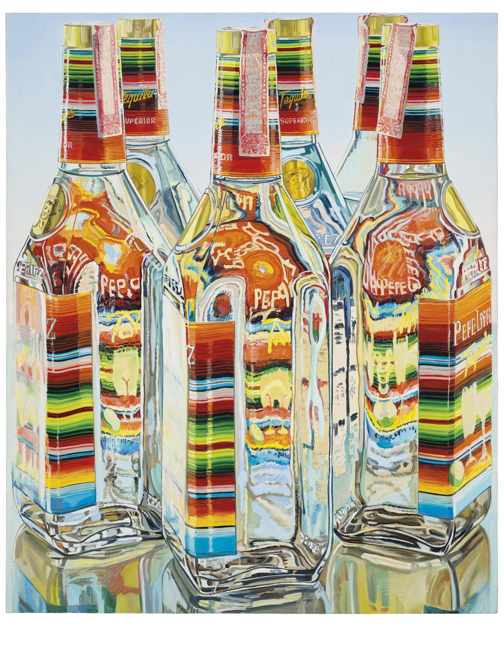 Tequila Bottles (1974). Sold for $104,500 in 1988. Image courtesy of Sotheby's