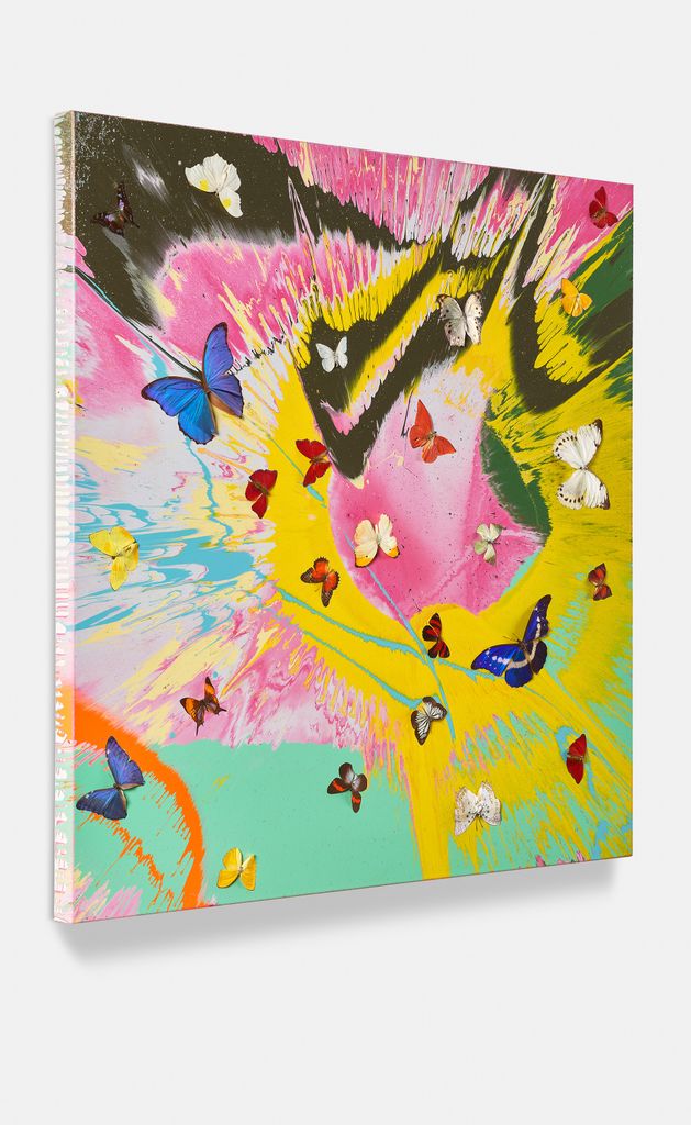 Beautiful Red Sky in the Morning Painting (with Butterflies) 2