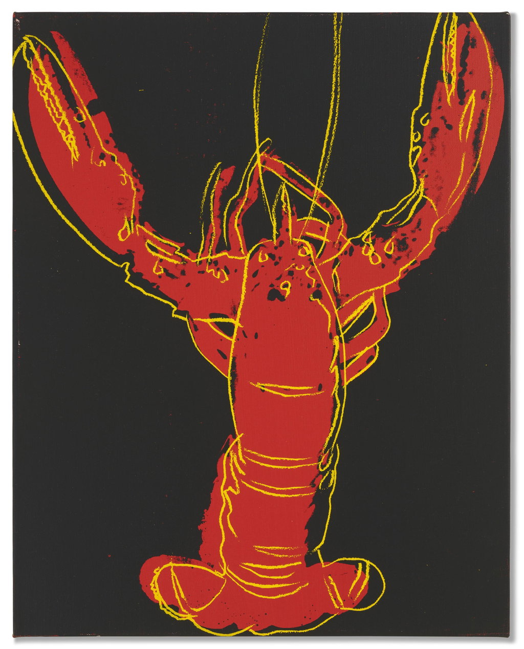 Lobster (Red) by Andy Warhol sold for $230,400. Image courtesy of Christie's