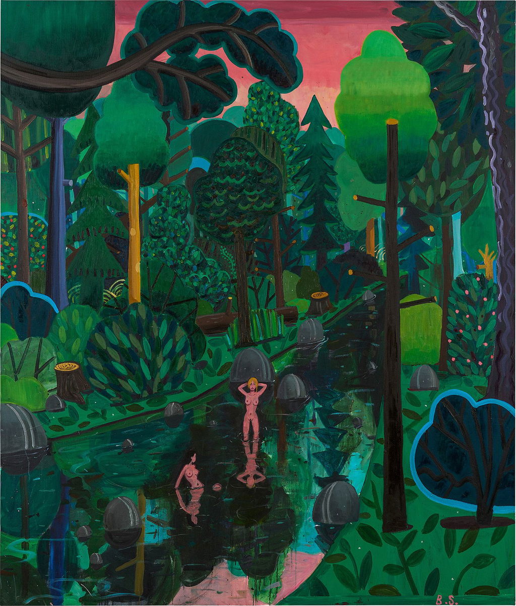 Two Bathers by Ben Sledsens sells for $256,800