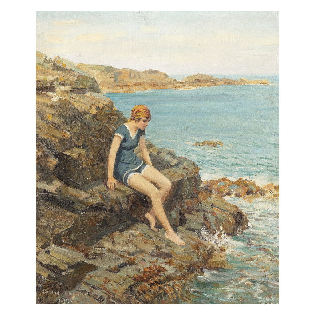 Contemplation by Roland Wheelwright sold for $18,900. Image courtesy of Bonhams