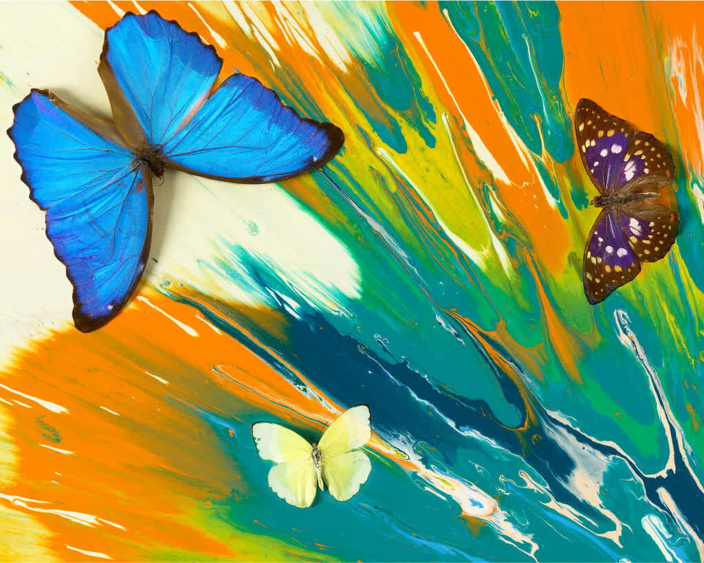 Damien Hirst, Detail of Vital Aura (H19-6), 2025