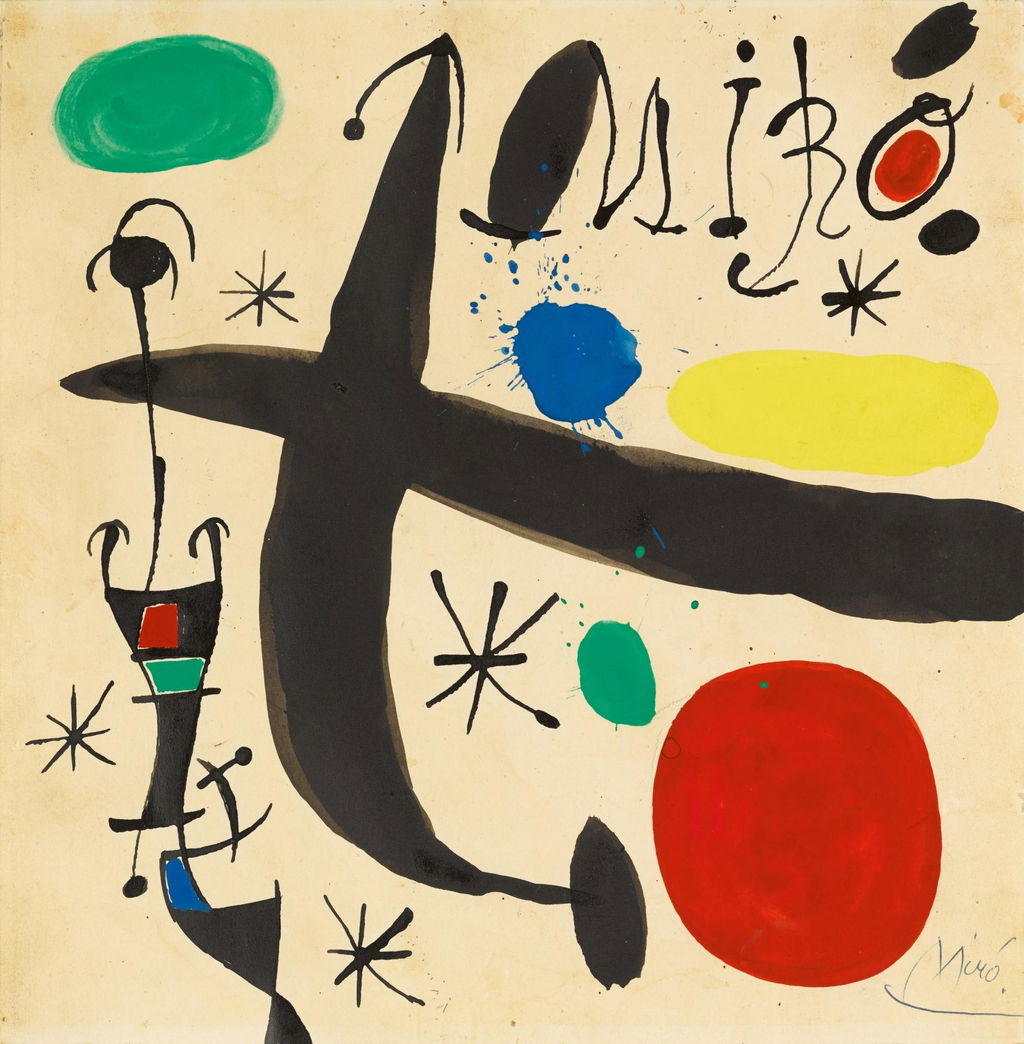 Projet pour 'Miró i Catalunya'. Image courtesy of Sotheby's