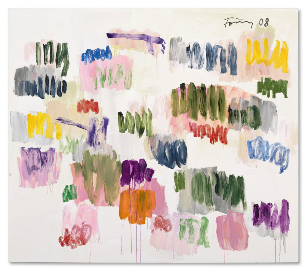 Untitled by Gunther Forg estimated at $539,900 (low) to $809,800 (high). Image courtesy of Christie's