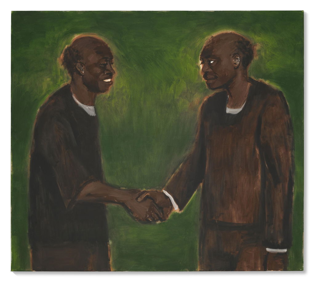 The World In Agreement With by Lynette Yiadom Boakye estimated at $404,900 (low) to $674,800 (high). Image courtesy of Christie's