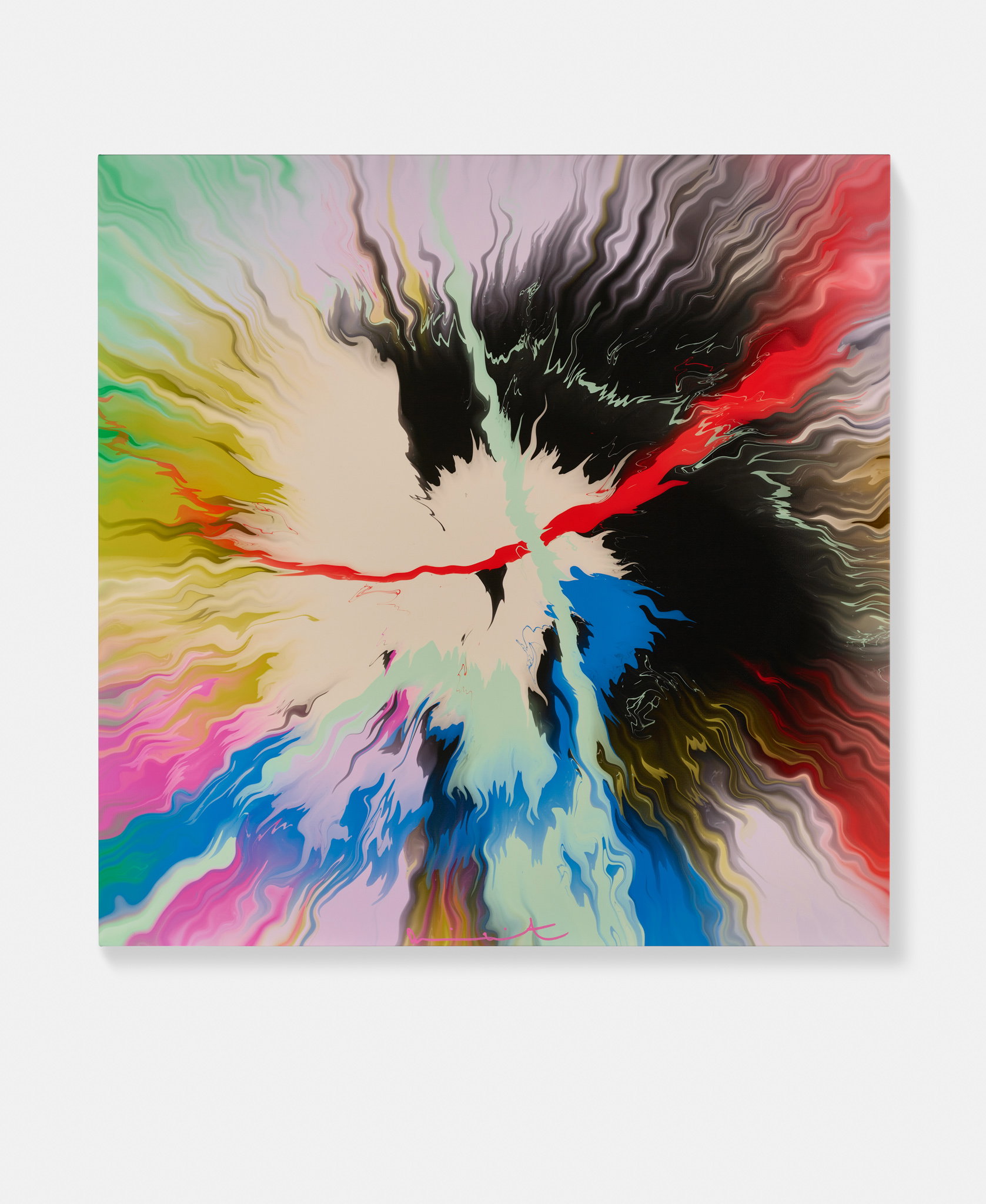 Beautiful, Particularly Clear-Speaking, Perfectly Unmusical, Strong And Tender Bursting River Painting image #1 main image