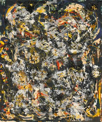 Number 4 1951 (1951). Sold for $40.4m in 2012. Image courtesy of Sotheby's