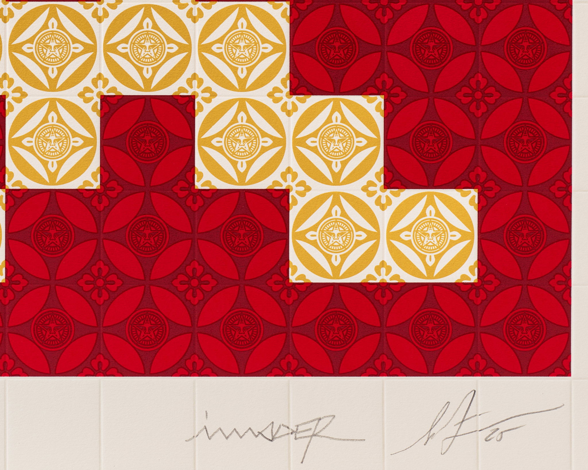 Positive Space/Negative Space (Cream/Red) image #4