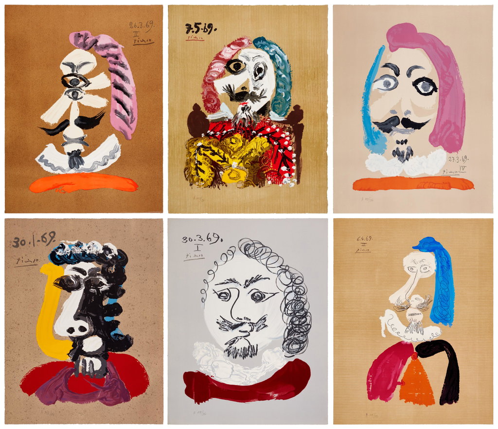 Imaginary Portraits by After Pablo Picasso sold for $163,000. Image courtesy of Sotheby's