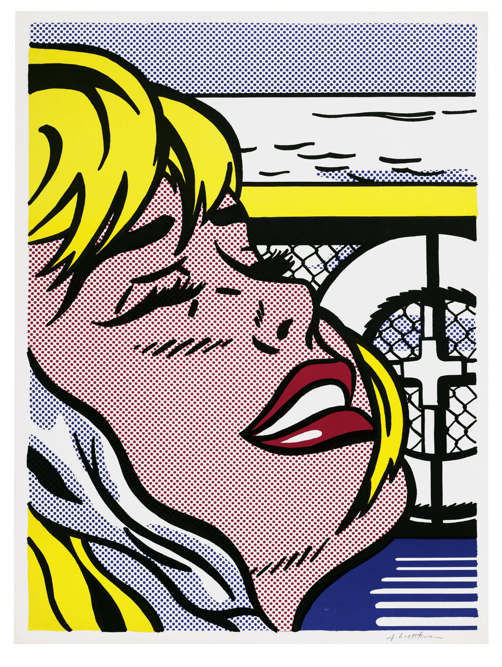 Shipboard Girl by Roy Lichtenstein sold for $153,600. Image courtesy of Christie's