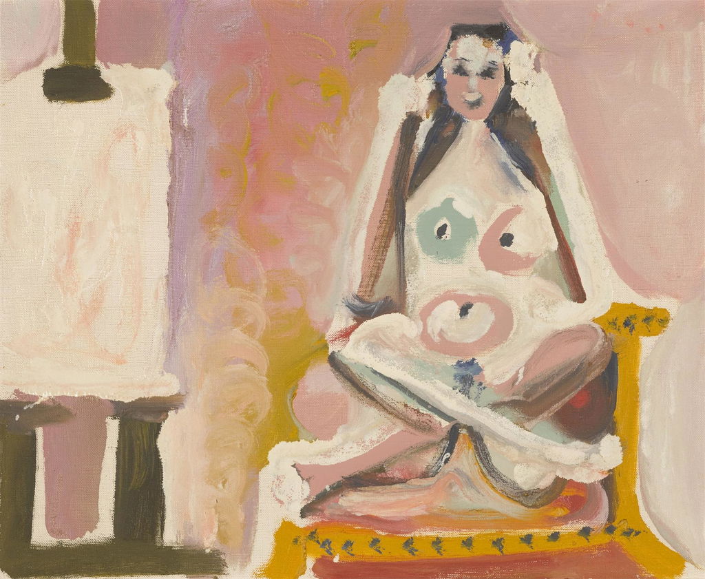 Modèle dans l'atelier. Image courtesy of Sotheby's