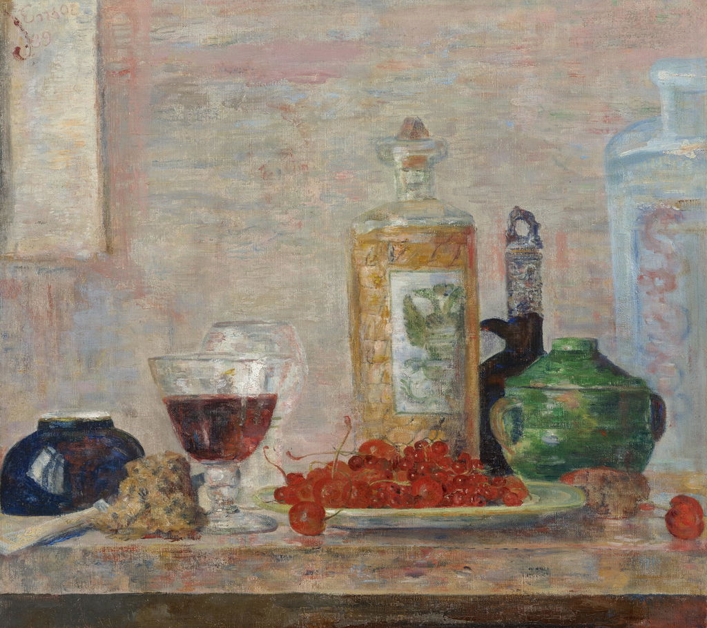 Nature morte aux cerises by James Ensor estimated at $539,900 (low) to $809,800 (high). Image courtesy of Christie's