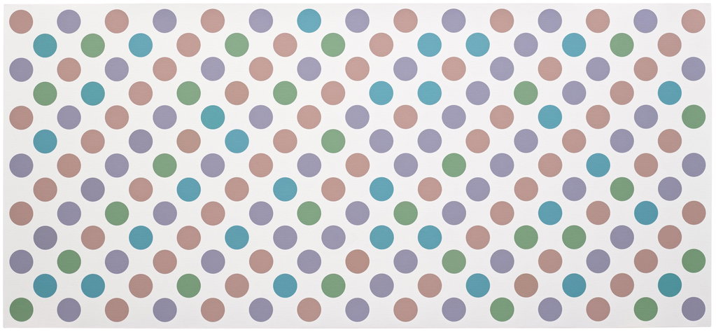 Measure for Measure 40 by Bridget Riley estimated at $669,200 (low) to $936,900 (high). Image courtesy of Phillips