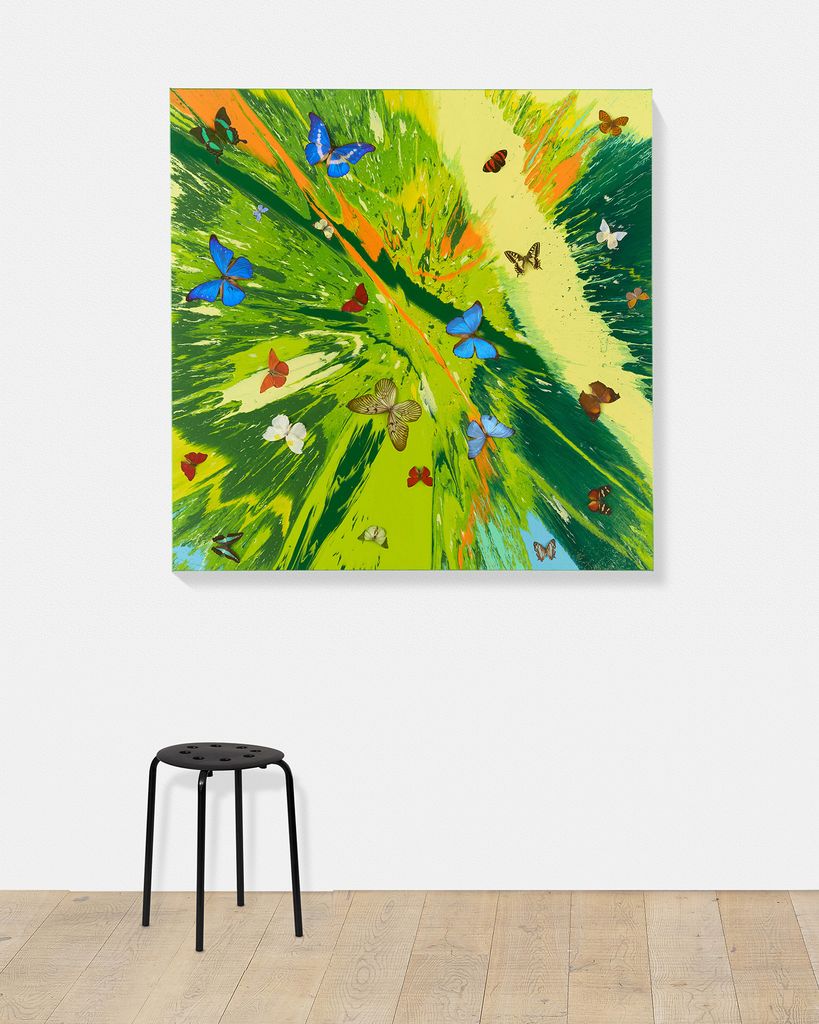 Beautiful Welcome to the Jungle, We are Really Happy You're Here Painting (with Butterflies) scale image