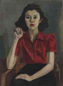 Portrait (Roberta Johnson Roensch) (1943). Sold for $445,000 in 2007. Image courtesy of Christie's