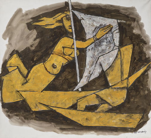 Maqbool Fida Husain Work Heads to Auction