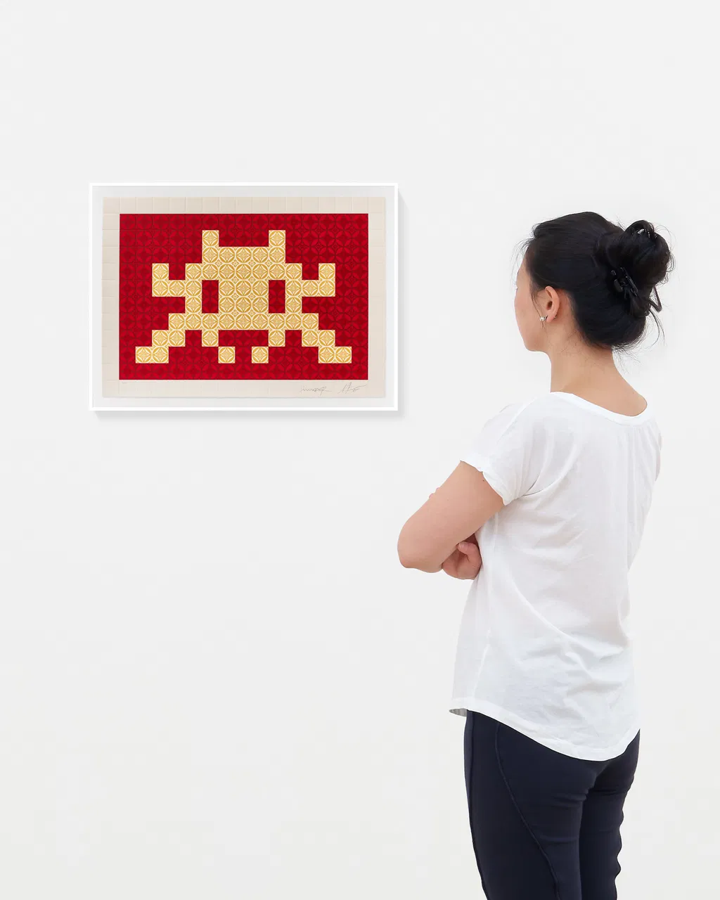 Positive Space/Negative Space (Cream/Red) scale image