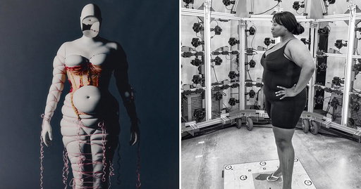 at the MET's 'costume art', sculptural mannequins are scanned from real bodies