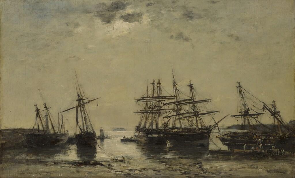 Portrieux, entrée du port, marée basse. Image courtesy of Sotheby's