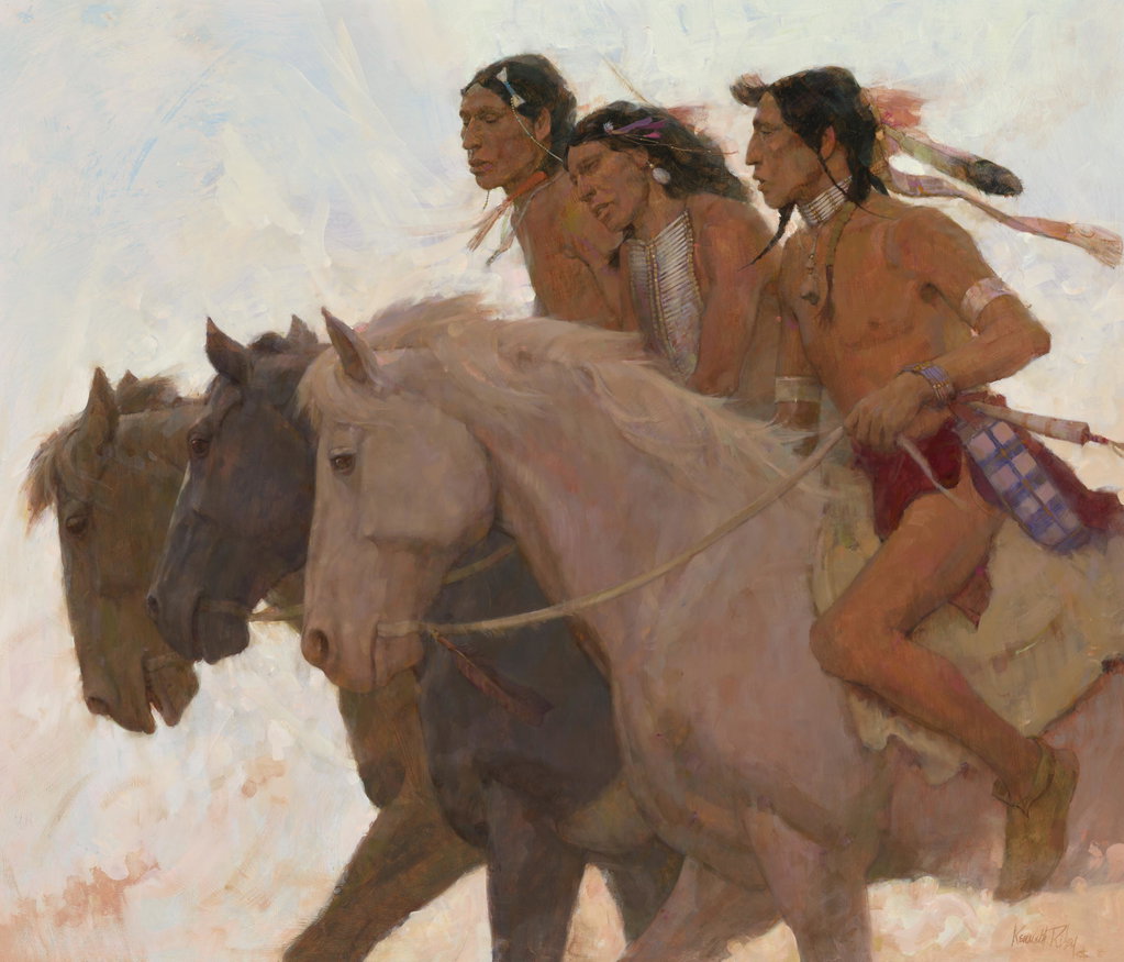 The Dandies by Kenneth Riley sold for $82,500. Image courtesy of Christie's