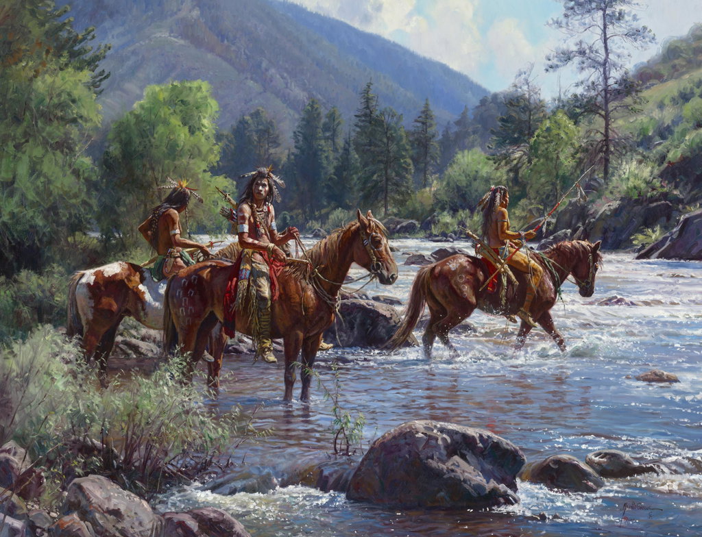 Cautious Crossing by Martin Grelle sold for $127,000. Image courtesy of Christie's