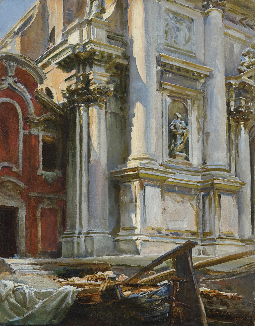 Corner of the Church of San Stae, Venice. Image courtesy of Christie's