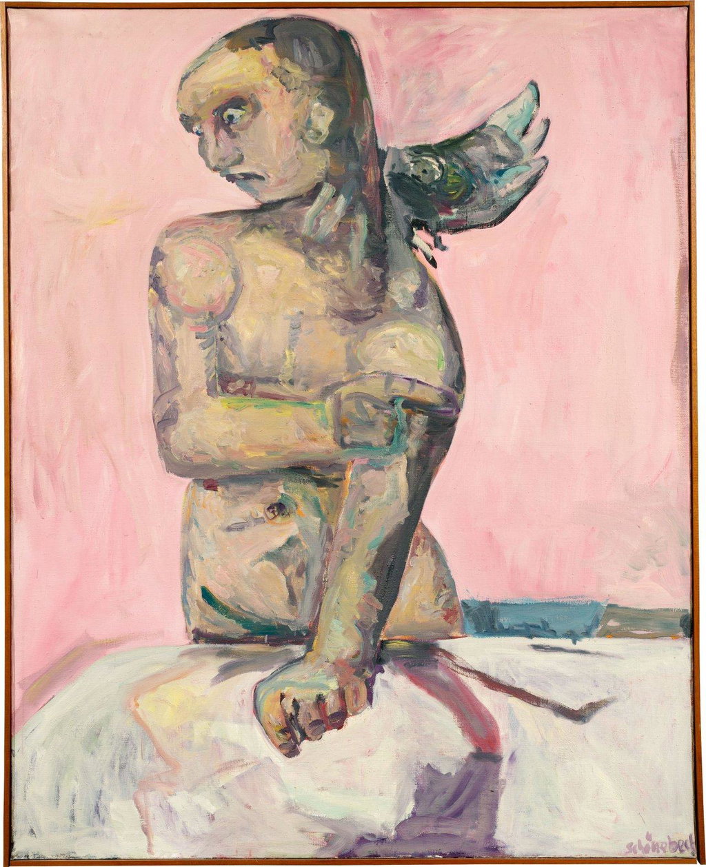 Figur mit Vogel I by Eugen Schonebeck sold for $749,900. Image courtesy of Grisebach 