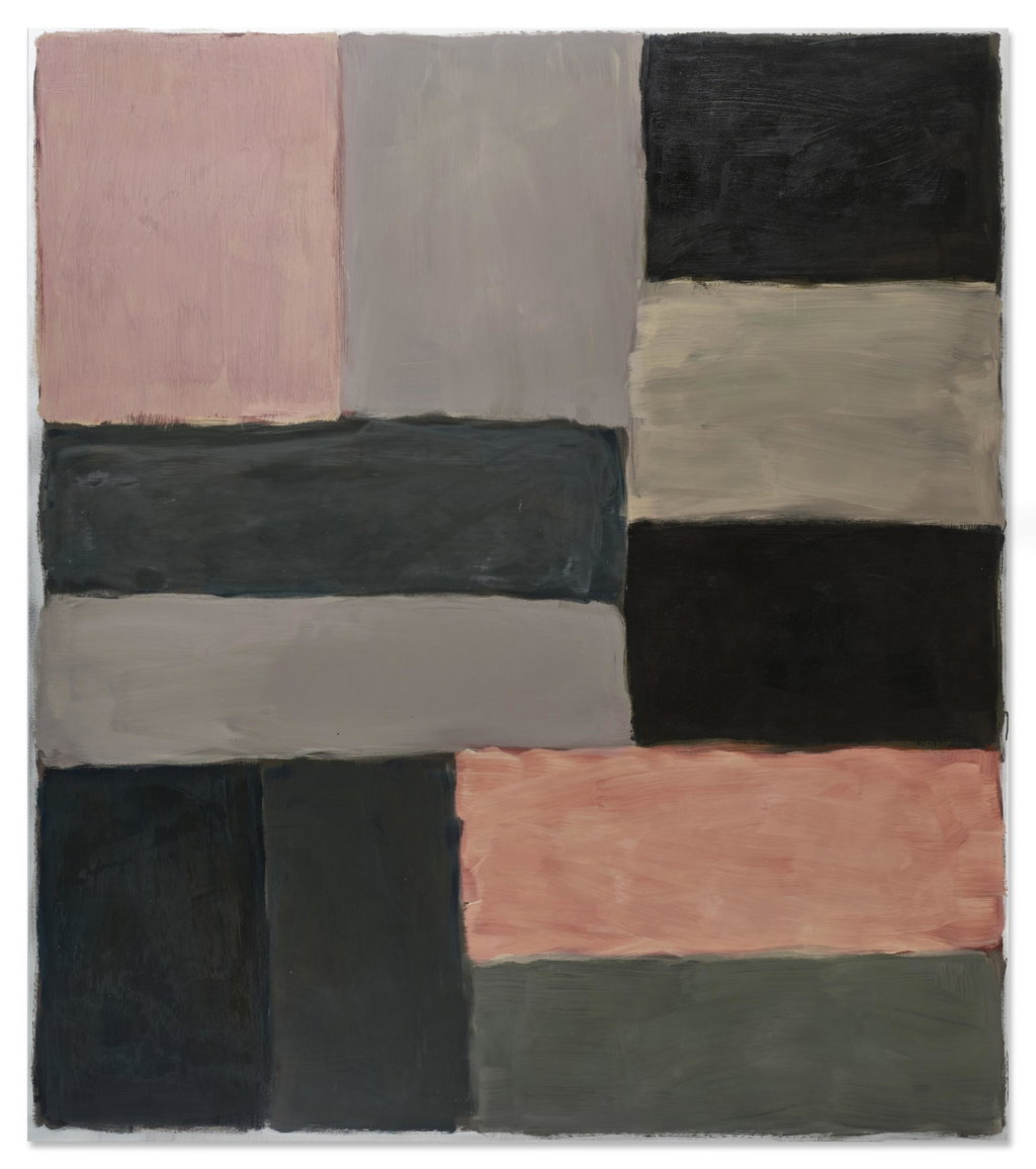 Wall of Light Pink Black by Sean Scully sold for $832,000. Image courtesy of Sotheby's