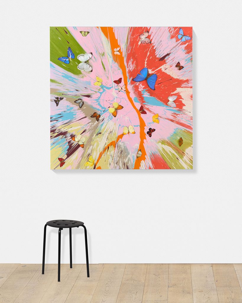 Beautiful Temple of Love Painting (with Butterflies) scale image