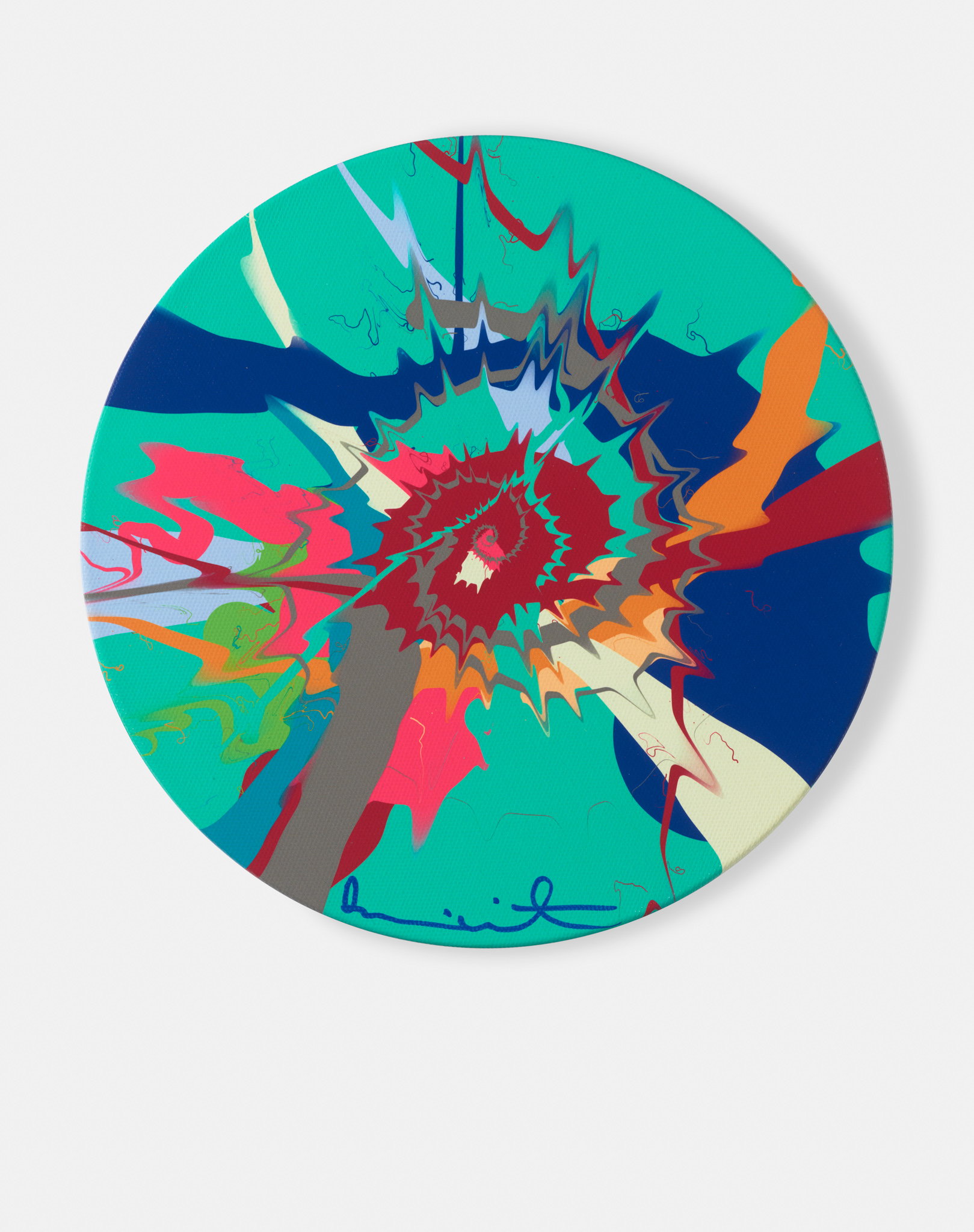 Beautiful, Less Restful, Indescribably Cold, Almost Chilly, Full But Noiseless Corkscrew Painting image #1 main image