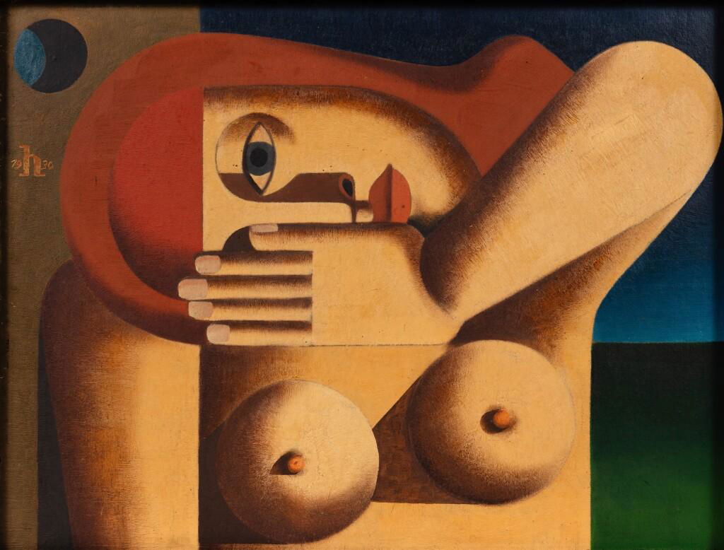 Mädchen (Girl) by Heinrich Hoerle sold for $272,300.
Image courtesy of Sotheby's