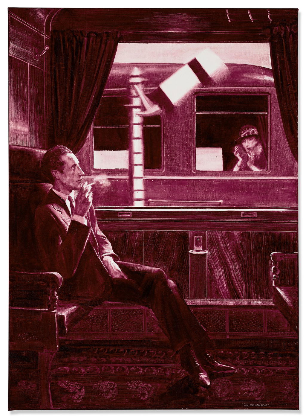 Study for "The Enunciation" by Mark Tansey sold for $3.2m.
Image courtesy of Christie's